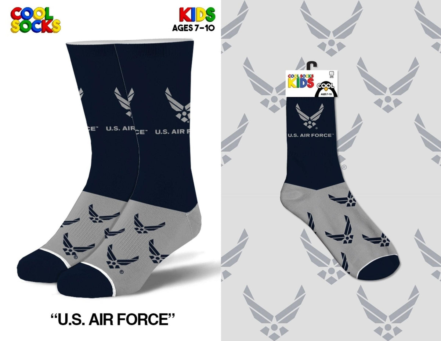 US Air Force 4-7 Socks - Kids