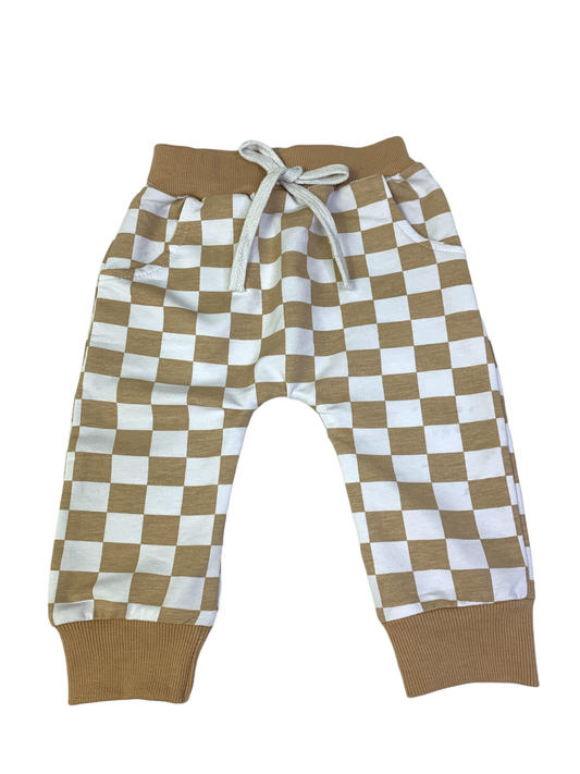 Ska Checker Drop Crotch  Jogger