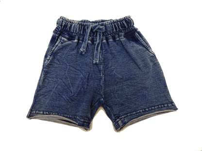 Denim Enzyme Shorts Blue