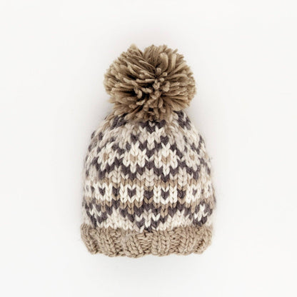 Fairisle Pebble Beanie Hat: Medium (6-24 months)