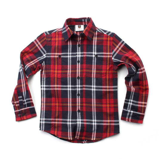 Plaid Shirt Cherry red