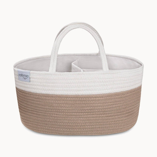 Rope Diaper Caddy  Beige