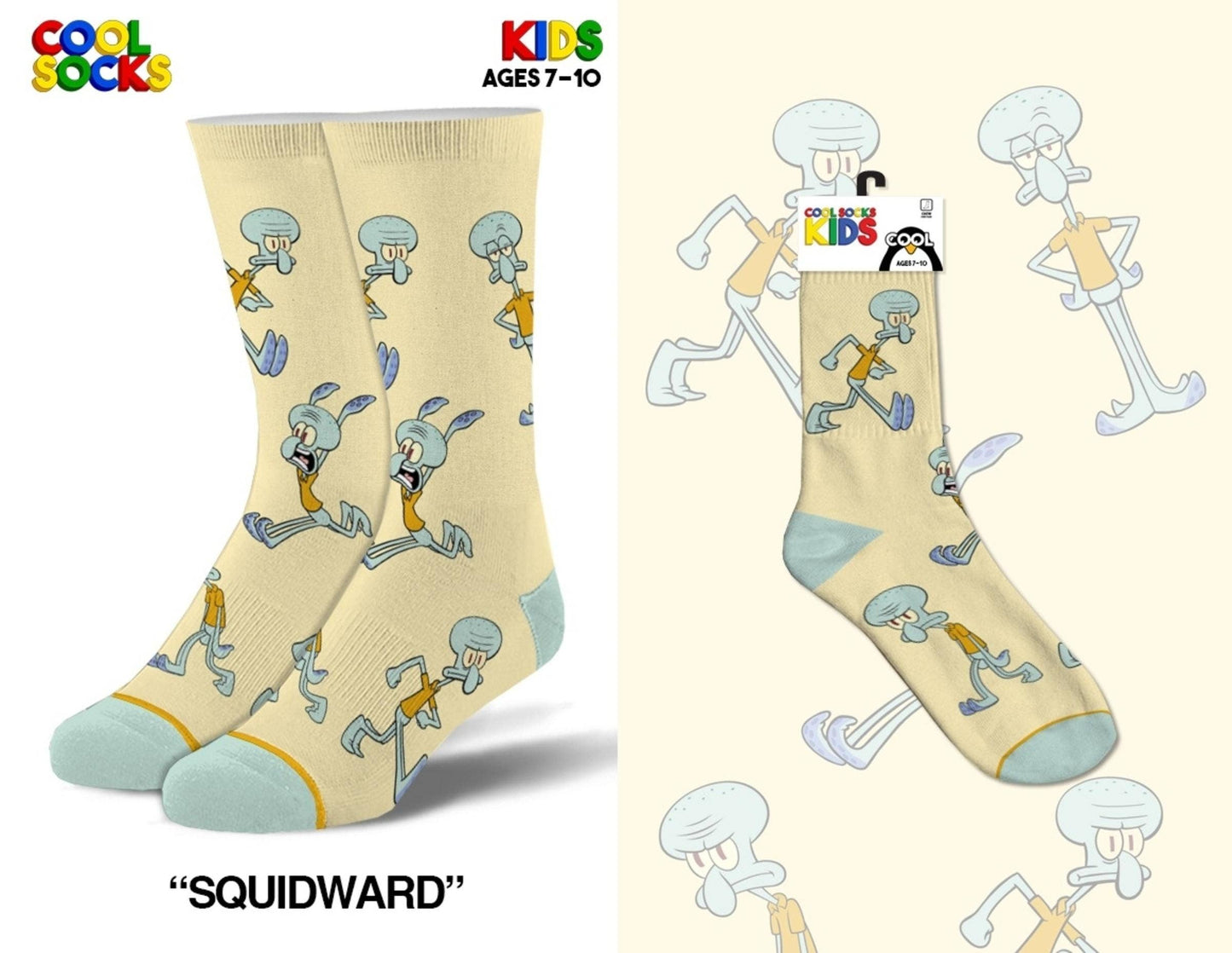 Squidward 7-10 Socks - Kids